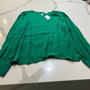 NWT Green Large Blouse